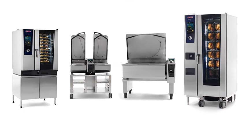 seven state-of-the art stainless steel ovens